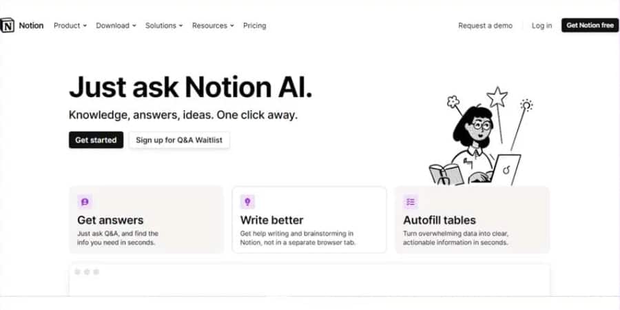 هوش مصنوعی Notion AI یک دفترچه آنلاین برای یادداشت‌برداری